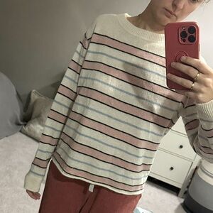 Reformation Jeans S Cashmere Striped Sweater